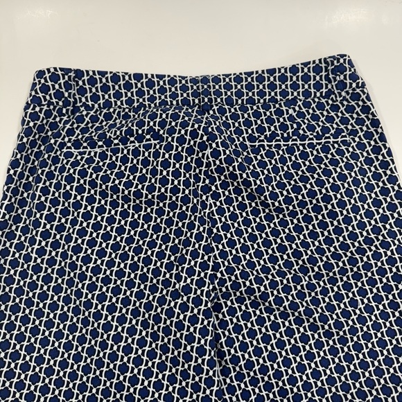 Willi Smith Blue and White Ankle Cropped Jumpsuit - Picture 7 of 12